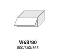 Extom Pakabinama spintelė Sidabrinis W6B 80