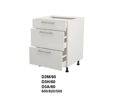 Extom Pastatoma spintelė si stalčiais Sidabrinis D3 60