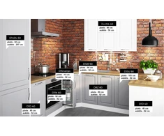 Extom Virtuvinis kampinis komplektas EMPORIUM 265x275x40 cm