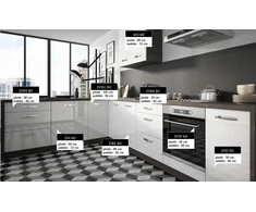 Extom Virtuvinis kampinis komplektas ESSEN 245x240 cm
