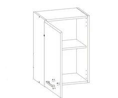 Liveo Pakabinama spintelė ELIZA EZ2/G50 LP 50
