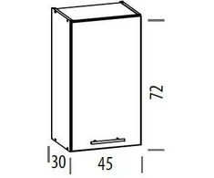 Liveo Pakabinama spintelė TIFFANY T4/G45