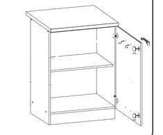 Liveo Pastatoma spintelė ELIZA EZ10/D40 LP rijeka