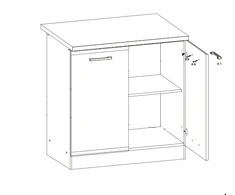 Liveo Pastatoma spintelė ELIZA EZ14/D60 rijeka