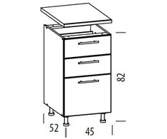 Liveo Pastatoma spintelė TIFFANY T17/D45S3