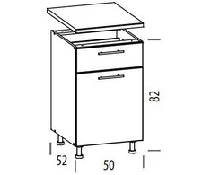Liveo Pastatoma spintelė TIFFANY T18/D50S1