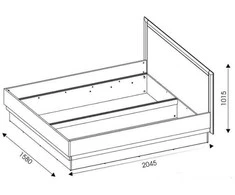 Lova Liveo Besto BT12 140 cm, ruda/balta