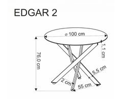 Stalas HALMAR EDGAR 2