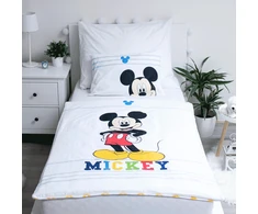 Patalynė bawełniana 100x135 Myszka Miki Mickey Mouse 0714 do łóżeczka poszewka 40x60