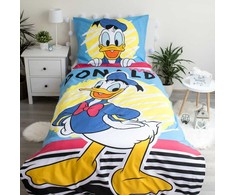 Patalynė bawełniana 140x200 Kaczor Donald Duck 9701 mėlyna poszewka 70x90