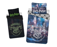 Patalynė świecąca w ciemności 140x200 Harry Potter 1748 bawełniana poszewka 70x90