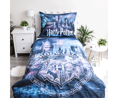 Patalynė świecąca w ciemności 140x200 Harry Potter 1748 bawełniana poszewka 70x90