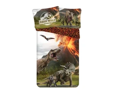 Patalynė bawełniana 140x200 Park Jurajski dinozaury wulkan 5994 Jurassic Park