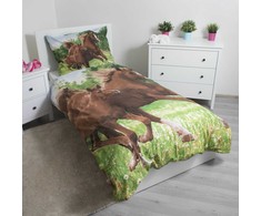 Patalynė bawełniana 140x200 Konie koń w galopie 7227 poszewka 70x90