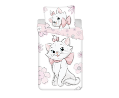 Patalynė bawełniana 140x200 Marie Cat Flowers 03 poszewka 70x90