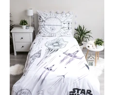 Patalynė świecąca w ciemności 140x200 Star Wars Gwiezdne Wojny 1629 bawełniana poszewka 70x90