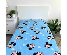 Blue Mickey "Mėlyna 02" Vaikiška paklodė su guma, 90x200+25 cm