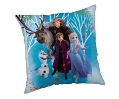 Poduszka dziecięca 40x40 Frozen Kraina lodu family mėlyna JF24