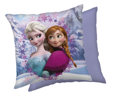 Poduszka dziecięca 40x40 Frozen Kraina Lodu violetinė JF24
