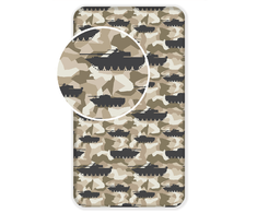 Jerry Fabrics Tank Vaikiška paklodė su guma, 90x200+25 cm