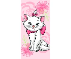 Pink Marie Cat "Rožinė flower" Vaikiškas rankšluostis, 70x140 cm