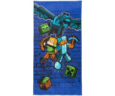Minecraft Metro Art Survive Vaikiškas rankšluostis, 70x140 cm
