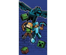 Minecraft Metro Art Survive Vaikiškas rankšluostis, 70x140 cm
