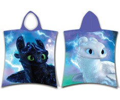 How to train your Dragon "Magic" Vaikiškas rankšluostis-pončas, 50x115 cm