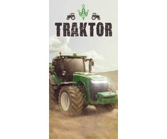 Tractor "Žalias" Vaikiškas rankšluostis, 70x140 cm