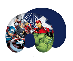 Poduszka turystyczna rogal Avengers Heroes tamsiai mėlyna kolorowa