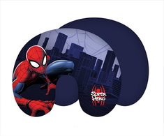 Poduszka turystyczna rogal Spider-man człowiek pająk tamsiai mėlyna