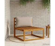 Atlošo pagalvė PUTTEN 100% poliesteris Smėlio 80 x 40 x 15 cm