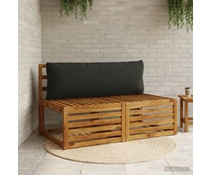 Atlošo pagalvė PUTTEN 100% poliesteris Juoda 120 x 40 x 15 cm
