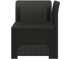 1-Vietis Sodo Sofas, Atrodo kaip Ratano PP Antracito