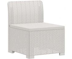 1-Vietis Sodo Sofas, Atrodo kaip Ratano PP Balta