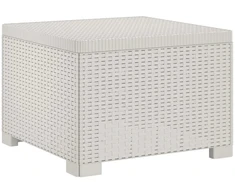 1-Vietis Sodo Sofas, Atrodo kaip Ratano PP Balta
