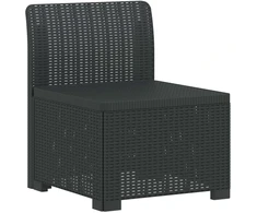1-Vietis Sodo Sofas, Atrodo kaip Ratano PP Antracito