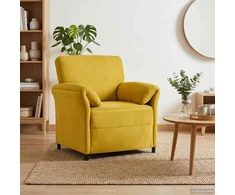1 vietos sofa Geltona 88 x 83 x 95 cm Aksomas