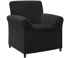 1 vietos sofa Juoda 88 x 83 x 95 cm Aksomas