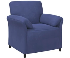 1 vietos sofa Policijos mėlyna 88 x 83 x 95 cm Aksomas