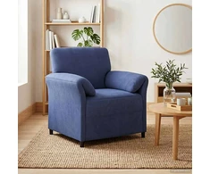 1 vietos sofa Policijos mėlyna 88 x 83 x 95 cm Aksomas