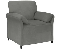 1 vietos sofa Tamsiai pilka 88 x 83 x 95 cm Aksomas