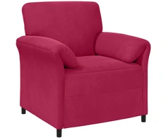 1 vietos sofa Vyno raudona 88 x 83 x 95 cm Aksomas