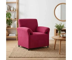 1 vietos sofa Vyno raudona 88 x 83 x 95 cm Aksomas