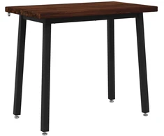 110 x 55 x 75 cm Kietos akacijos mediena Tamsiai ruda ir juoda