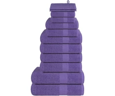 Rankšluostis Rankšluosčių rinkinys, 12vnt., violetiniai, 1medvilnė, 360g/m²