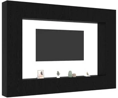 TV staliukas TV spintelių komplektas 8 pcs Juodas ąžuolas 100 x 30 x 30 cm