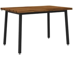 120 x 70 x 75 cm Kietos akacijos mediena Natūrali ir juoda