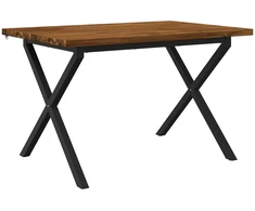 120 x 80 x 75 cm Kietos akacijos mediena Natūrali ir juoda