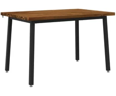 120 x 80 x 75 cm Kietos akacijos mediena Natūrali ir juoda